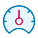 Speedometer display.
